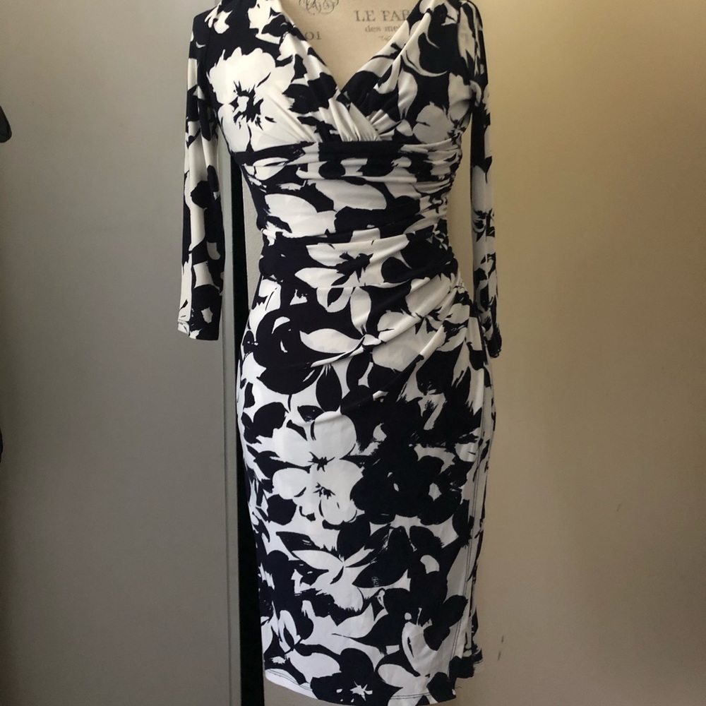Ralph Lauren Petite Floral Fitted Dress